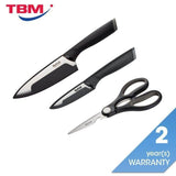 Tefal K221S344 Comfort Knives 3 pcs Set (Paring 9cm +Chef Knife 15cm + Shers) | TBM Online