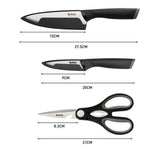 Tefal K221S344 Comfort Knives 3 pcs Set (Paring 9cm +Chef Knife 15cm + Shers) | TBM Online
