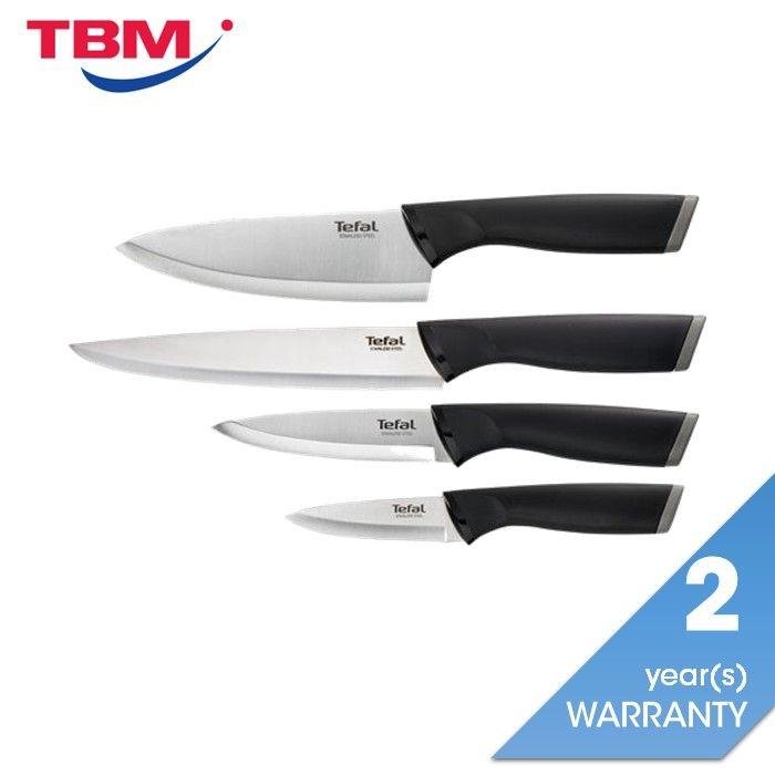 Tefal K221S475 Comfort Knives 4 pcs Set (Paring 9cm + Chef 15cm + Utility 12cm + Slicing 20cm) | TBM Online
