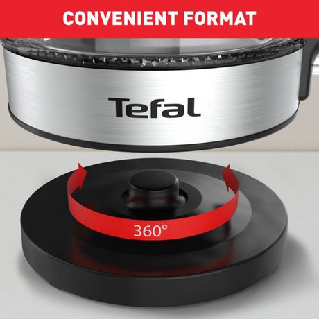 Tefal KI6058 Inox Glass Kettle 1.7L | TBM Online