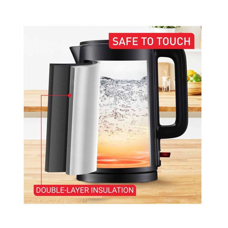 Tefal KO1408Y2 Thermo Protect Kettle Black 1.5L | TBM Online