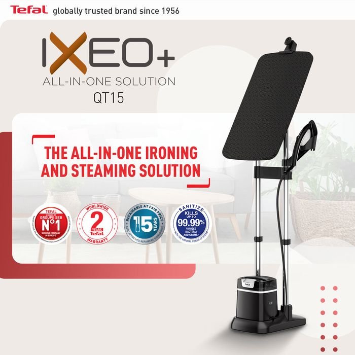 Tefal QT1510 Garment Steamer Ixeo+ | TBM Online