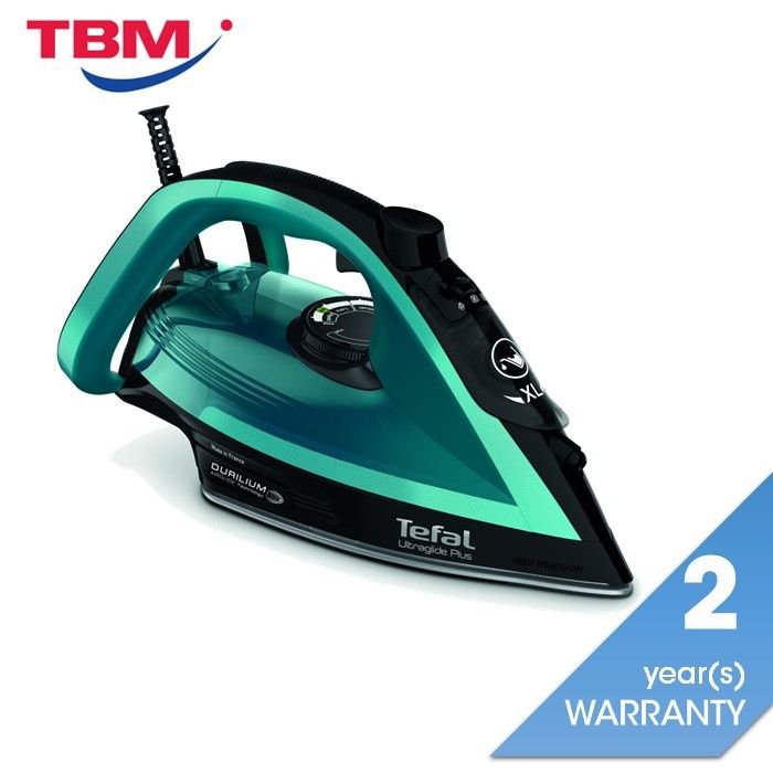 Tefal FV5847 Steam Iron Ultraglide Plus Auto Off Steam Boost 5 Steam Settings Sanitize | TBM Online