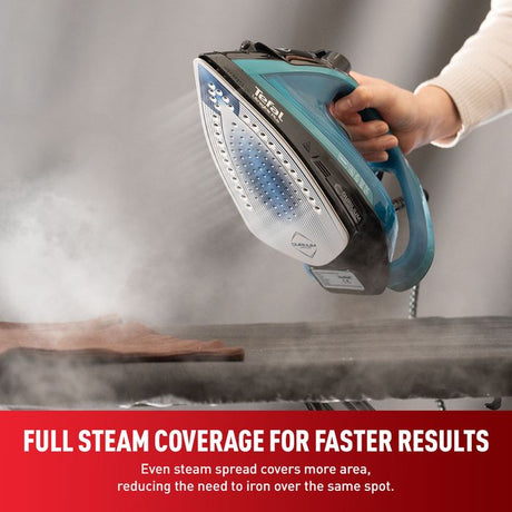 Tefal FV5847 Steam Iron Ultraglide Plus Auto Off Steam Boost 5 Steam Settings Sanitize | TBM Online