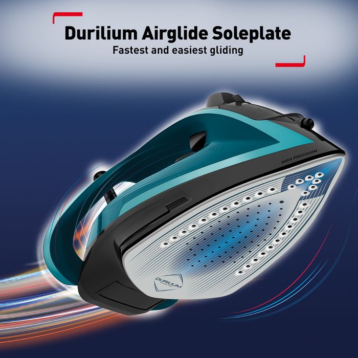 Tefal FV5847 Steam Iron Ultraglide Plus Auto Off Steam Boost 5 Steam Settings Sanitize | TBM Online