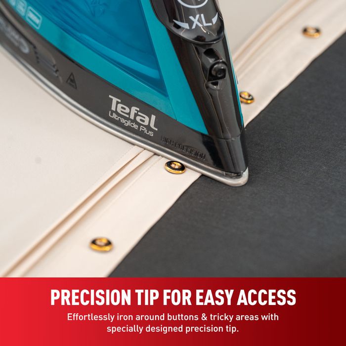 Tefal FV5847 Steam Iron Ultraglide Plus Auto Off Steam Boost 5 Steam Settings Sanitize | TBM Online