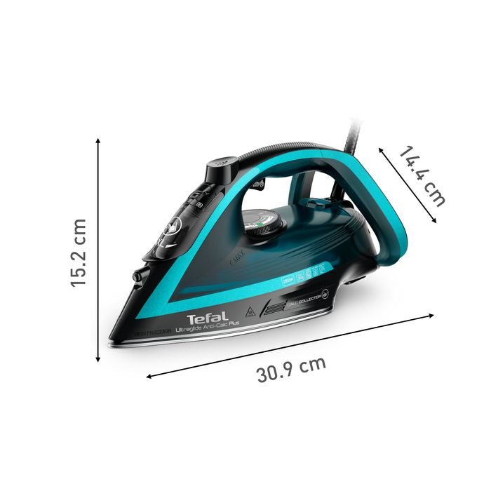 Tefal FV5847 Steam Iron Ultraglide Plus Auto Off Steam Boost 5 Steam Settings Sanitize | TBM Online