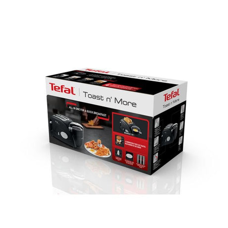 Tefal TT5528 Toaster N' Bean Breakfast 2 in 1 Cook Egg Bread Black | TBM Online