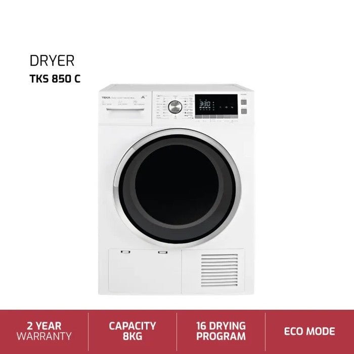 Teka TKS 850C Free Standing Condenser Dryer 8.0kg | TBM Online