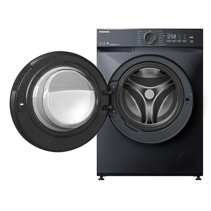 Toshiba TW - T21BU105UWM(MG) Front Load Washer 9.5kg Inverter Grey | TBM Online