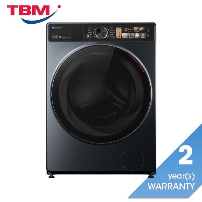 Toshiba TW - T25BZU105MWM(MG) Front Load Washer Inverter 9.5kg Morandi Gray | TBM Online