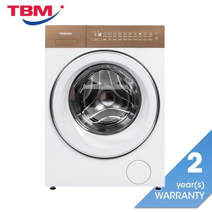 Toshiba TW - T37BZP115MWM(WT) Front Load Washer Japandi Aesthetics Matter 10.5kg | TBM Online