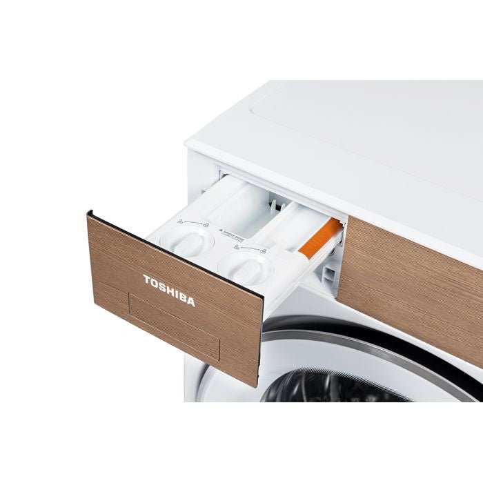 Toshiba TW - T37BZP115MWM(WT) Front Load Washer Japandi Aesthetics Matter 10.5kg | TBM Online