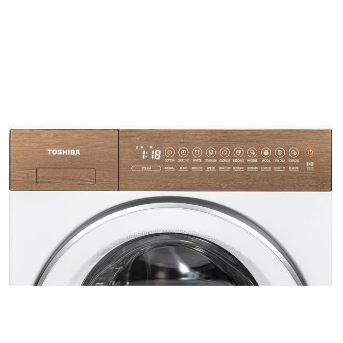 Toshiba TW - T37BZP115MWM(WT) Front Load Washer Japandi Aesthetics Matter 10.5kg | TBM Online