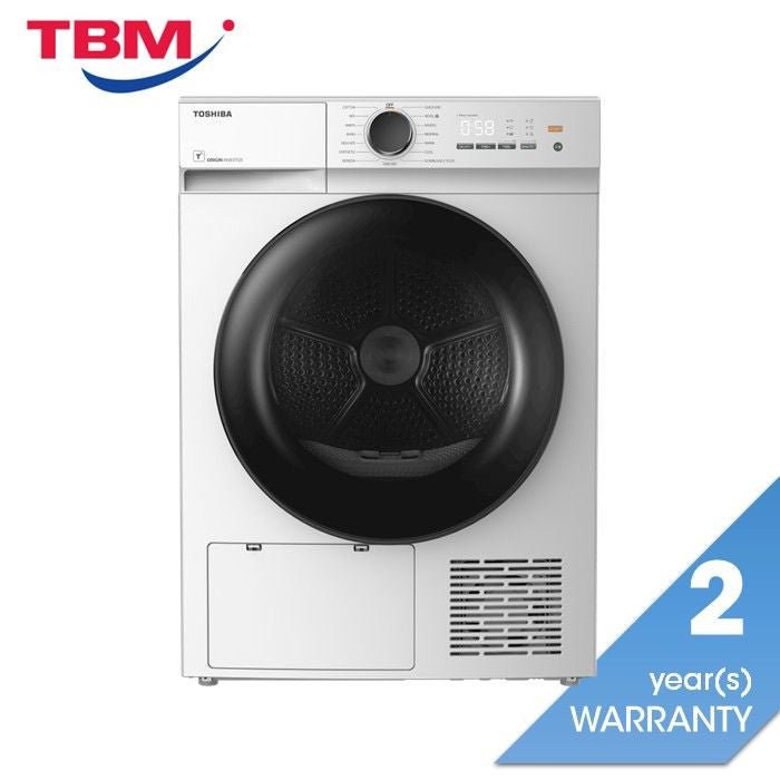 Toshiba TD - E80BT21HWM(WW) Heat Pump Dryer 8kg Inverter White | TBM Online