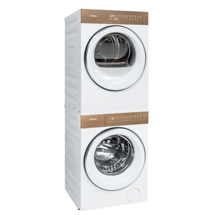 Toshiba TD - T37BS90HWM(WT) 8.0kg Heat Pump Tumble Dryer Japandi Aesthetics Matter | TBM Online