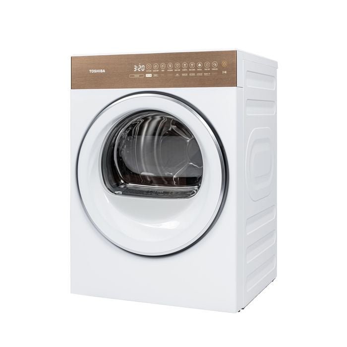 Toshiba TD - T37BS90HWM(WT) 8.0kg Heat Pump Tumble Dryer Japandi Aesthetics Matter | TBM Online
