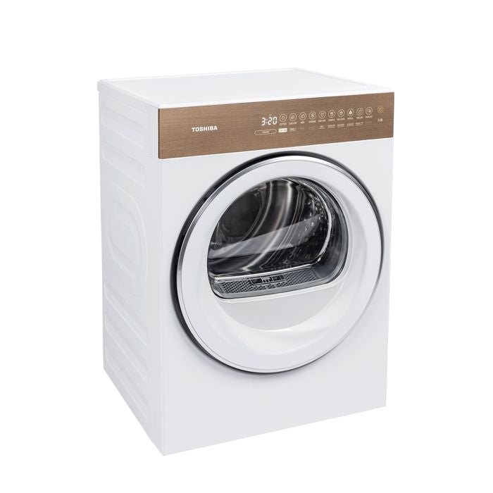 Toshiba TD - T37BS90HWM(WT) 8.0kg Heat Pump Tumble Dryer Japandi Aesthetics Matter | TBM Online