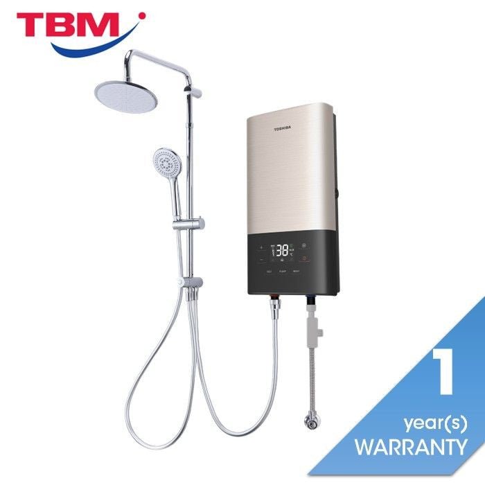 Toshiba TWH - 38EXPMY(G) Home Shower DC Pump With Rain Shower Gold | TBM Online