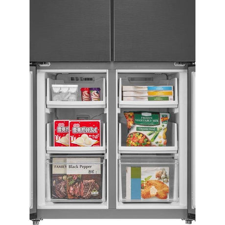 Toshiba GR-RF531WI-PMY(60E) G530L 4 Doors Fridge French Door Inverter Andes Grey | TBM Online