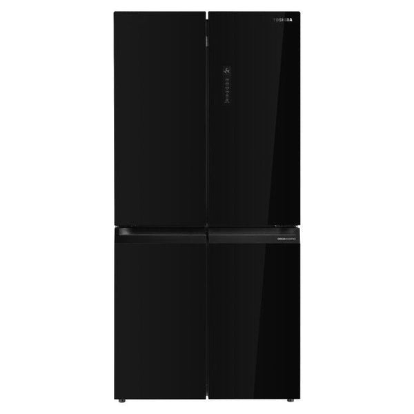 Toshiba GR - RF611WI - PGY(22) 4 Doors Fridge 530L Dual Inverter Black Glass | TBM Online