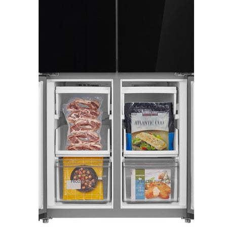 Toshiba GR - RF611WI - PGY(22) 4 Doors Fridge 530L Dual Inverter Black Glass | TBM Online