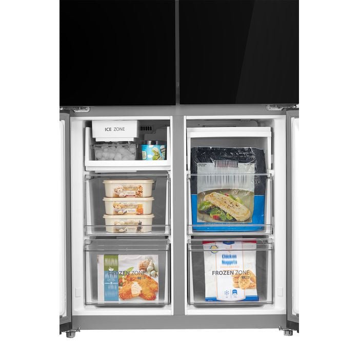 Toshiba GR - RF665WIA - PGY(22) 4 Doors Fridge 580L Inverter Black Glass | TBM Online