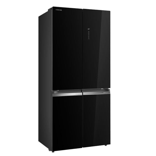 Toshiba GR - RF665WIA - PGY(22) 4 Doors Fridge 580L Inverter Black Glass | TBM Online