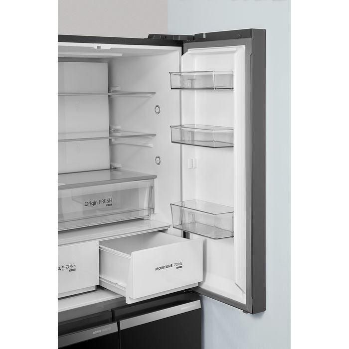 Toshiba GR - RF665WIA - PGY(22) 4 Doors Fridge 580L Inverter Black Glass | TBM Online