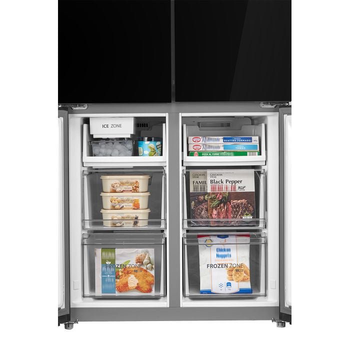 Toshiba GR - RF665WIA - PGY(22) 4 Doors Fridge 580L Inverter Black Glass | TBM Online