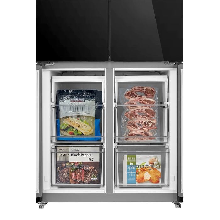 Toshiba GR - RF677WI - PGY(22) 4 Doors Fridge 590L Inverter Black Glass | TBM Online