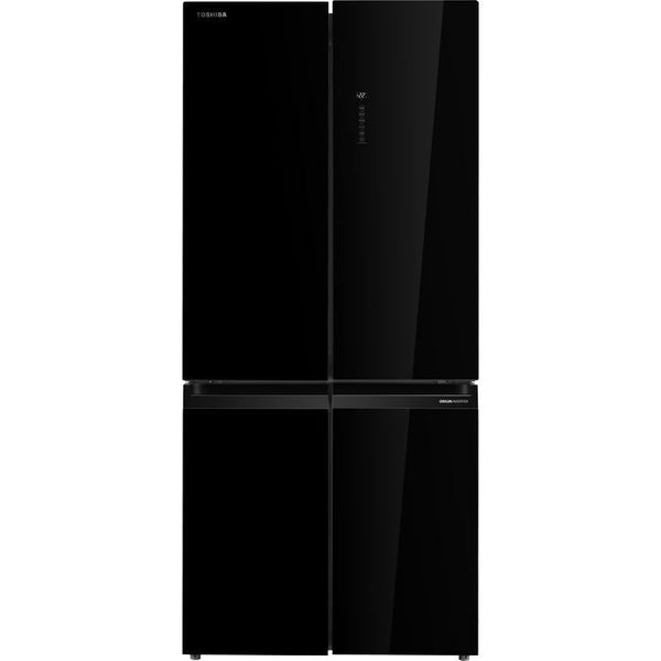 Toshiba GR - RF677WI - PGY(22) 4 Doors Fridge 590L Inverter Black Glass | TBM Online