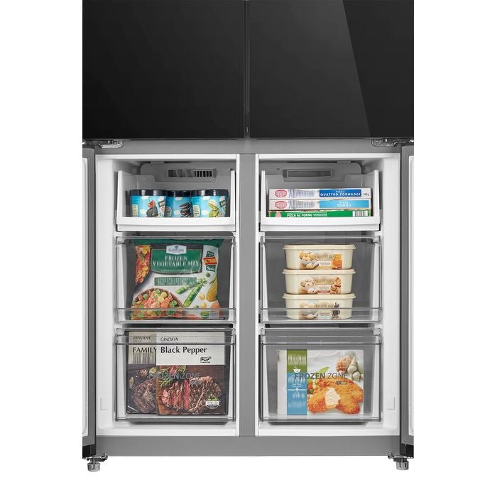 Toshiba GR - RF677WI - PGY(22) 4 Doors Fridge 590L Inverter Black Glass | TBM Online