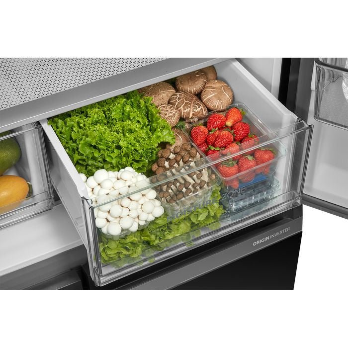 Toshiba GR - RF677WI - PMY(06) 4 Doors Fridge 580L Pureair Origin Inverter Morandi Grey | TBM Online