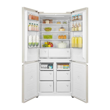 Toshiba GR - RF681WI - PGY(D4) 4 Doors Japandi Series Kumo Fridge 585L Jade Textured Grey | TBM Online