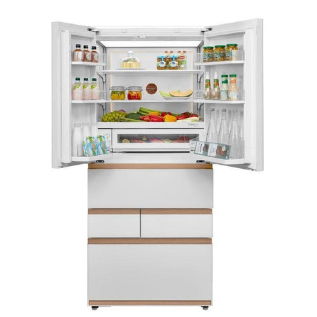Toshiba GR-RM919WI-PGX(B3) 684L 6 Doors Fridge Japandi Artisan Fuji White | TBM Online