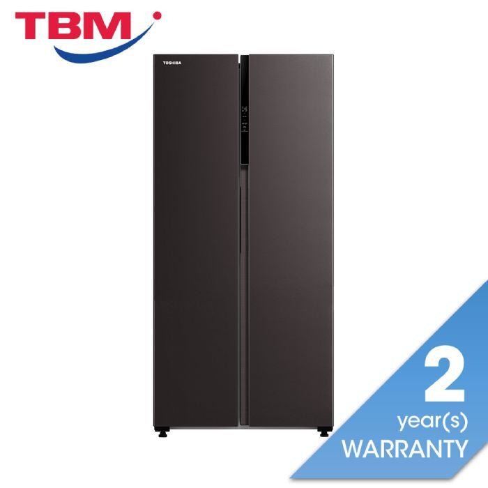 Toshiba GR - RS600WI - PMY(37) Side - By - Side Fridge 530L Satin Grey | TBM Online