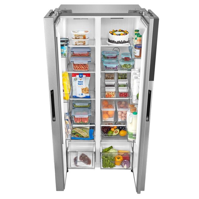 Toshiba GR - RS600WI - PMY(37) Side - By - Side Fridge 530L Satin Grey | TBM Online