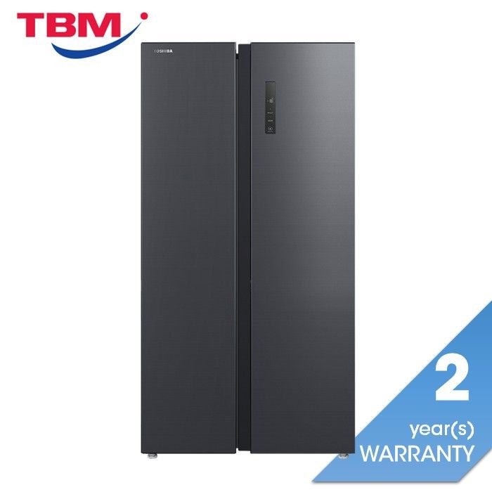 Toshiba GR - RS696WI - PMY(06) Side By Side Fridge 620L Morandi Grey | TBM Online