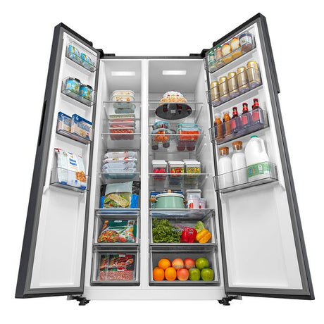 Toshiba GR - RS780WI - PMY(06) Side By Side Fridge 623L Inverter PureAir System Morandi Grey | TBM Online