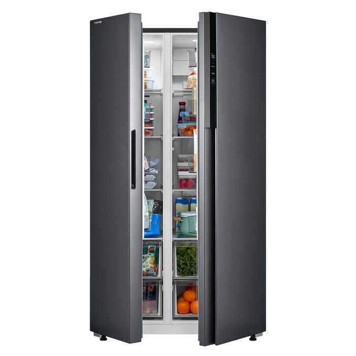 Toshiba GR - RS780WI - PMY(06) Side By Side Fridge 623L Inverter PureAir System Morandi Grey | TBM Online