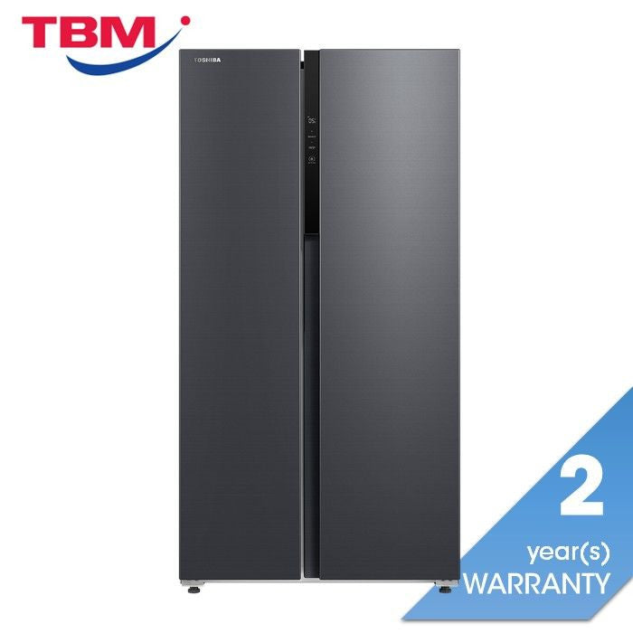 Toshiba GR - RS780WI - PMY(06) Side By Side Fridge 623L Inverter PureAir System Morandi Grey | TBM Online