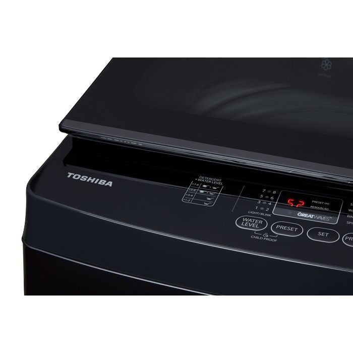 Toshiba AW - M1100PM(SG) Top Load Washer 10.0 kg Dark Grey | TBM Online