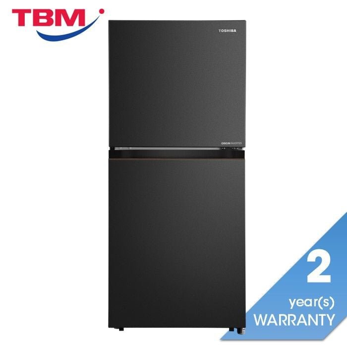 Toshiba GR - RT239WE - PMY(68) 2 Door Fridge 230L Inverter Matte Black Panel | TBM Online