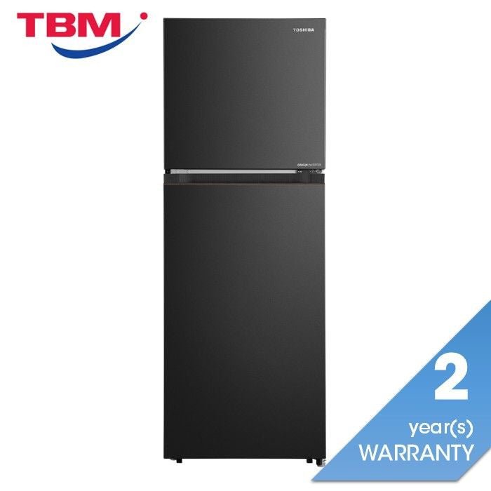 Toshiba GR - RT313WE - PMY(68) 2 Door Fridge G255L Inverter Matte Black Panel | TBM Online