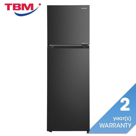 Toshiba GR - RT352WE - PMY(68) 2 Door Fridge 340L Inverter Matte Black Panel | TBM Online
