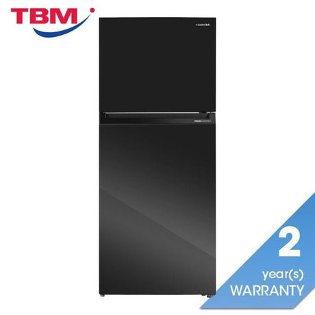 Toshiba GR - RT559WE - PGY(22) 2 Door Fridge 490L Inverter Black Glass | TBM Online