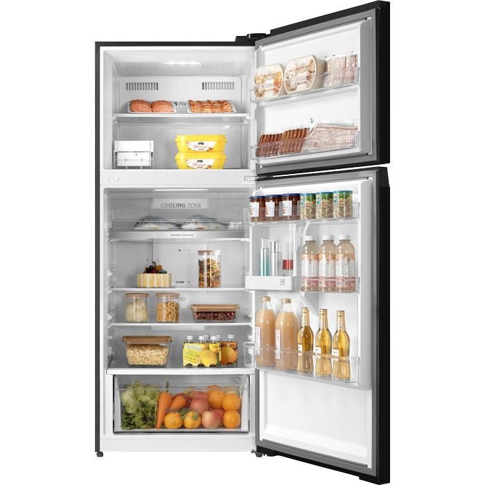 Toshiba GR - RT559WE - PGY(22) 2 Door Fridge 490L Inverter Black Glass | TBM Online