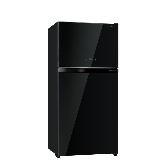 Toshiba GR - RT735WE - PGY(XK) 2 Doors Fridge 610L Origin Inverter Black Glass | TBM Online