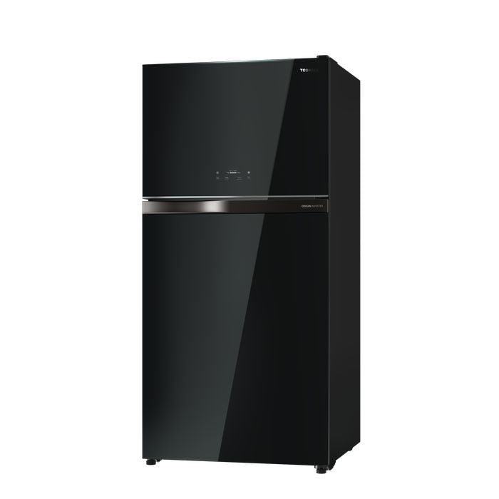 Toshiba GR - RT735WE - PGY(XK) 2 Doors Fridge 610L Origin Inverter Black Glass | TBM Online